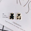 Wholesale Alloy Jewelry Accessories Electroplated With Small Bear Robot Shapes For Earrings And Necklace