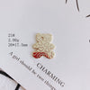 Wholesale Alloy Jewelry Accessories Electroplated With Small Bear Robot Shapes For Earrings And Necklace