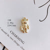 Wholesale Alloy Jewelry Accessories Electroplated With Small Bear Robot Shapes For Earrings And Necklace