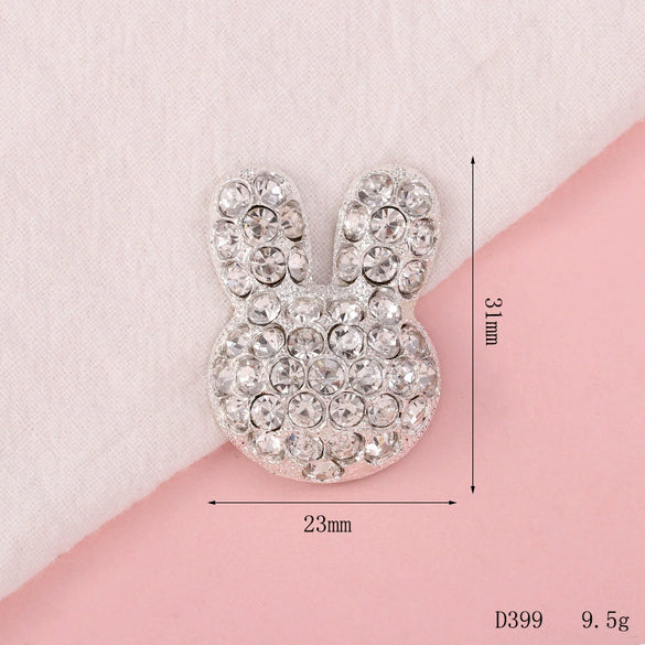 Wholesale Alloy Jewelry Accessories Fashion Bow Headwear And Cute Rabbit Phone Case Accessories With Electroplating
