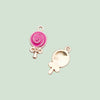 Wholesale Alloy Jewelry Accessories Rose Drop Oil Totem Pendant Key Chain Mobile Phone Chain Diy Handmade