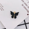 Wholesale Alloy Jewelry Accessories Simple Colorful Resin Butterfly Earrings Necklace With Environmental Protection Treatment