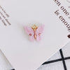 Wholesale Alloy Jewelry Accessories Simple Colorful Resin Butterfly Earrings Necklace With Environmental Protection Treatment