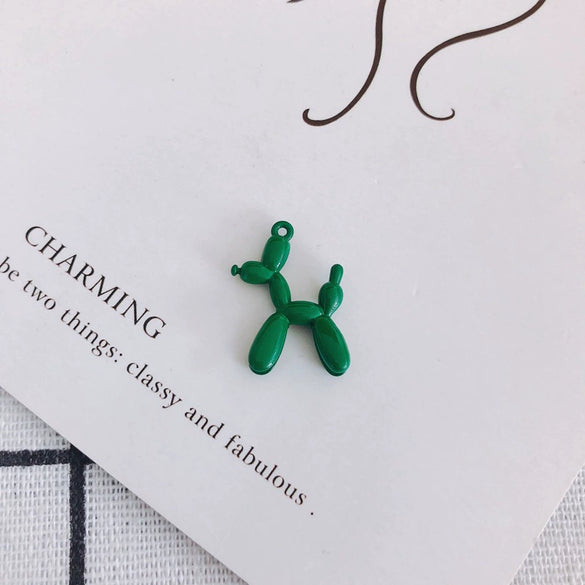 Wholesale Alloy Jewelry Accessories Spray Painted Abstract Puppy Earrings Pendant