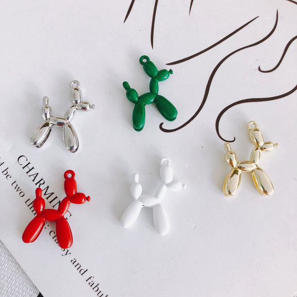 Wholesale Alloy Jewelry Accessories Spray Painted Abstract Puppy Earrings Pendant