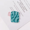 Wholesale Alloy Jewelry Accessories With Baking Paint Wave Surface And Irregular Rectangular Pendant