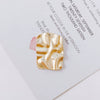 Wholesale Alloy Jewelry Accessories With Baking Paint Wave Surface And Irregular Rectangular Pendant