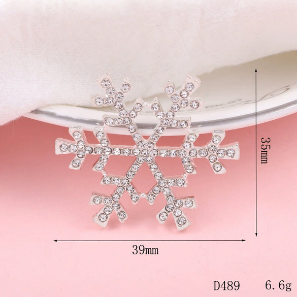 Wholesale Alloy Jewelry Accessories With Flower Pattern And Electroplating Treatment For Mobile Phone Shell Stick Drill Five Petal Flower And Snowflake Design