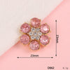 Wholesale Alloy Jewelry Accessories With Flower Pattern And Electroplating Treatment For Mobile Phone Shell Stick Drill Five Petal Flower And Snowflake Design