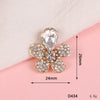 Wholesale Alloy Jewelry Accessories With Flower Pattern And Electroplating Treatment For Mobile Phone Shell Stick Drill Five Petal Flower And Snowflake Design