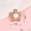 Wholesale Alloy Jewelry Accessories With Flower Pattern And Electroplating Treatment For Mobile Phone Shell Stick Drill Five Petal Flower And Snowflake Design