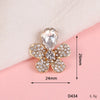 Wholesale Alloy Jewelry Accessories With Flower Pattern And Electroplating Treatment For Mobile Phone Shell Stick Drill Five Petal Flower And Snowflake Design