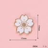 Wholesale Alloy Jewelry Accessories With Flower Pattern And Electroplating Treatment For Mobile Phone Shell Stick Drill Five Petal Flower And Snowflake Design
