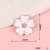 Wholesale Alloy Jewelry Accessories With Flower Pattern And Electroplating Treatment For Mobile Phone Shell Stick Drill Five Petal Flower And Snowflake Design