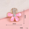 Wholesale Alloy Jewelry Accessories With Flower Pattern And Electroplating Treatment For Mobile Phone Shell Stick Drill Five Petal Flower And Snowflake Design