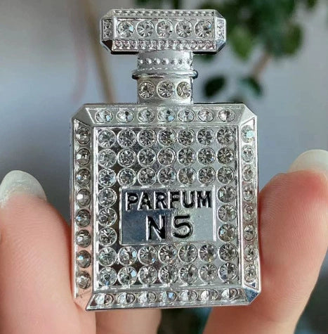 Wholesale Alloy Jewelry Accessories With Perfume Bottle Pattern And Electroplating Design