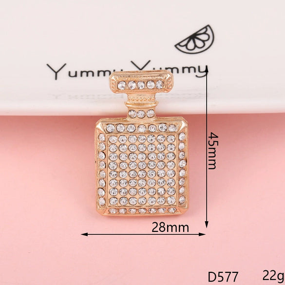Wholesale Alloy Jewelry Accessories With Perfume Bottle Pattern And Electroplating Design