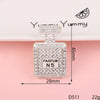 Wholesale Alloy Jewelry Accessories With Perfume Bottle Pattern And Electroplating Design