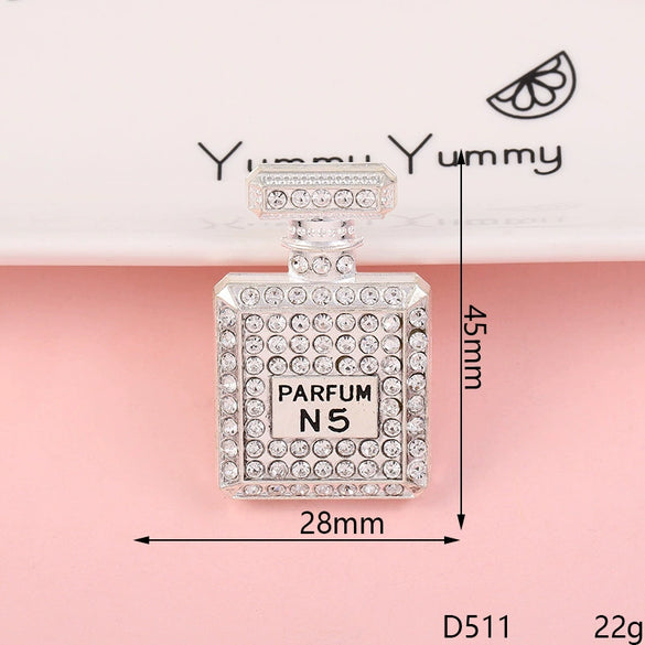 Wholesale Alloy Jewelry Accessories With Perfume Bottle Pattern And Electroplating Design