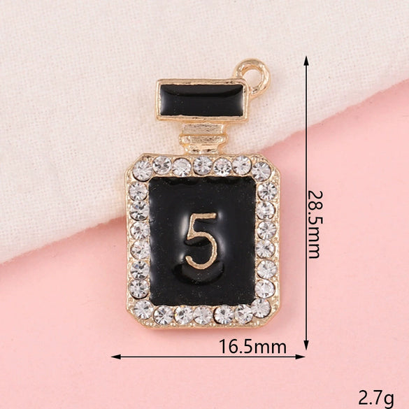 Wholesale Alloy Jewelry Accessories With Perfume Bottle Pattern And Electroplating Design