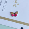 Wholesale Alloy Jewelry Accessories With Printing Butterfly Design For Fashion Retro Style