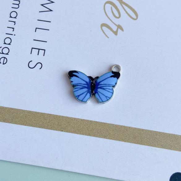 Wholesale Alloy Jewelry Accessories With Printing Butterfly Design For Fashion Retro Style
