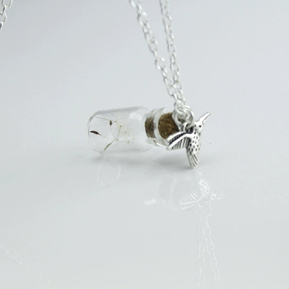 Wholesale Alloy Jewelry Electroplating Dandelion Pendant Necklace For Women