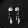 Wholesale Alloy Jewelry Gothic Punk Style Cartoon Characters Dagger Pendant Earrings For Women With Electroplating