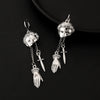 Wholesale Alloy Jewelry Gothic Punk Style Cartoon Characters Dagger Pendant Earrings For Women With Electroplating
