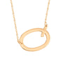 Wholesale Alloy Jewelry Letter Pattern Cross Chain Necklace With Electroplating