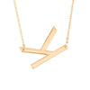 Wholesale Alloy Jewelry Letter Pattern Cross Chain Necklace With Electroplating