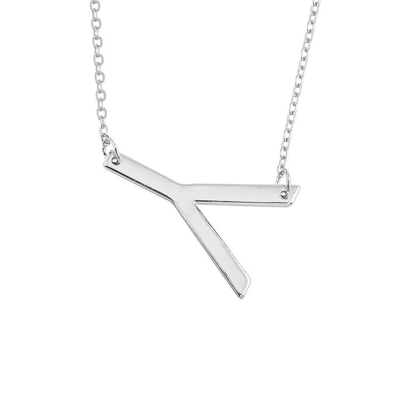 Wholesale Alloy Jewelry Letter Pattern Cross Chain Necklace With Electroplating