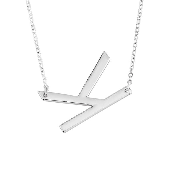 Wholesale Alloy Jewelry Letter Pattern Cross Chain Necklace With Electroplating