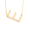 Wholesale Alloy Jewelry Letter Pattern Cross Chain Necklace With Electroplating