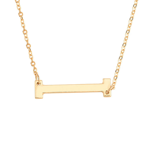 Wholesale Alloy Jewelry Letter Pattern Cross Chain Necklace With Electroplating