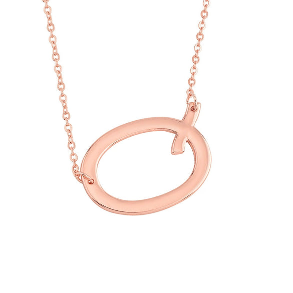 Wholesale Alloy Jewelry Letter Pattern Cross Chain Necklace With Electroplating