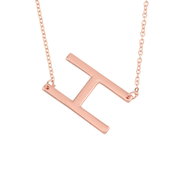 Wholesale Alloy Jewelry Letter Pattern Cross Chain Necklace With Electroplating