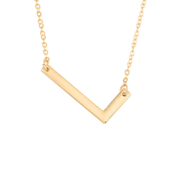 Wholesale Alloy Jewelry Letter Pattern Cross Chain Necklace With Electroplating