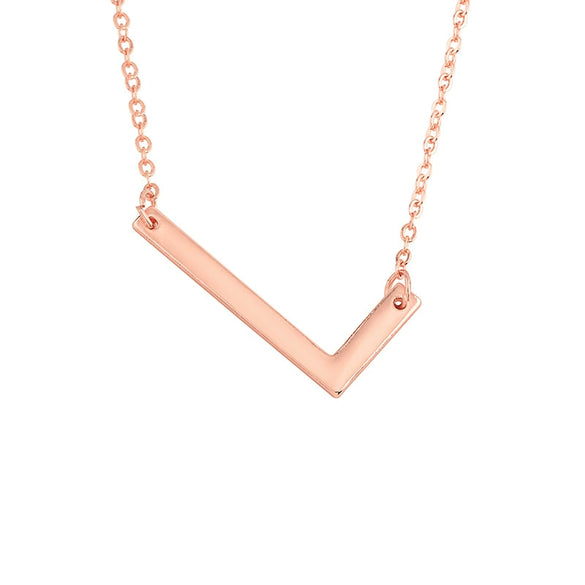 Wholesale Alloy Jewelry Letter Pattern Cross Chain Necklace With Electroplating