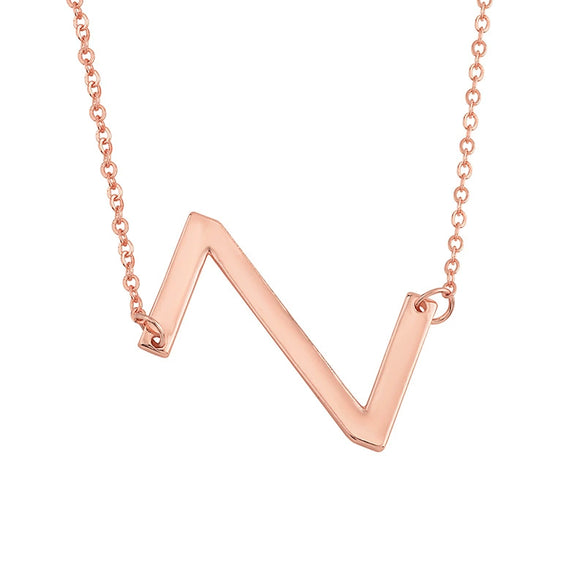 Wholesale Alloy Jewelry Letter Pattern Cross Chain Necklace With Electroplating