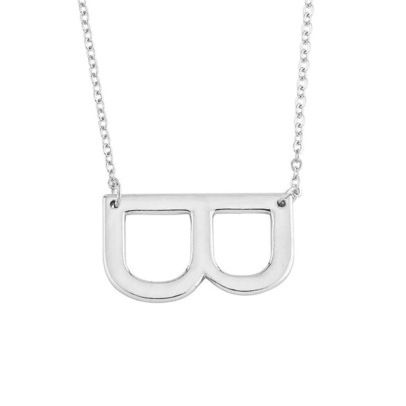 Wholesale Alloy Jewelry Letter Pattern Cross Chain Necklace With Electroplating