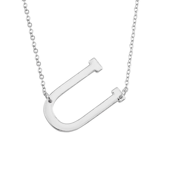 Wholesale Alloy Jewelry Letter Pattern Cross Chain Necklace With Electroplating