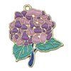 Wholesale Alloy Jewelry Pendant With Dripping Oil Design And Totem Pattern Plants Flowers Style