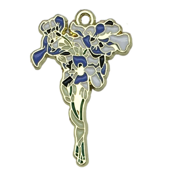 Wholesale Alloy Jewelry Pendant With Dripping Oil Design And Totem Pattern Plants Flowers Style