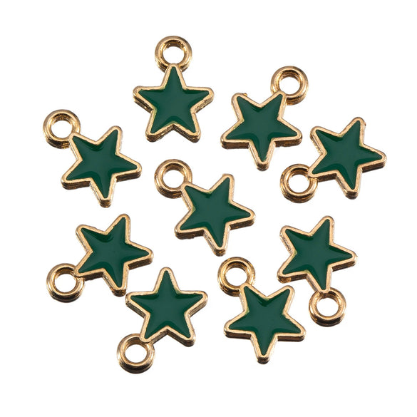 Wholesale Alloy Jewelry Pendant With Oil Dripping Process And Star Moon Shape For Necklace And Bracelet