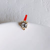 Wholesale Alloy Jewelry Simple Round Diamond Earrings With 925 Silver Needle And Electroplating