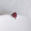 Wholesale Alloy Jewelry Simple Round Diamond Earrings With 925 Silver Needle And Electroplating