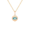 Wholesale Alloy 18K Goldplated Devil's Eye Niche Design Pendant Necklace For Women