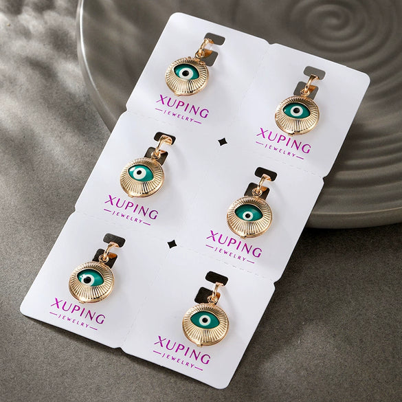Wholesale Alloy 18K Goldplated Devil's Eye Niche Design Pendant Necklace For Women