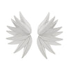 Wholesale Alloy Leaf Stitching Geometric Earrings For Women With Electroplating Treatment